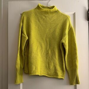 Lime Green Cowl Neck Sweater